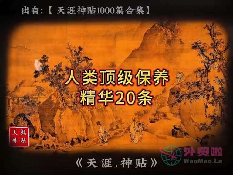 《人类顶级保养精华20条》天涯神贴绝版视频合集043在线观看-外贸啦