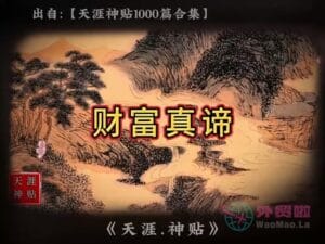 《财富真谛》天涯神贴绝版视频合集127在线观看-外贸啦