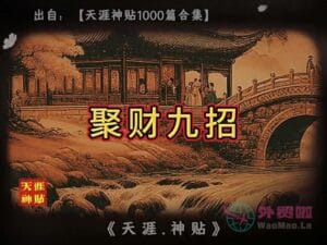 《聚财九招》天涯神贴绝版视频合集125在线观看-外贸啦