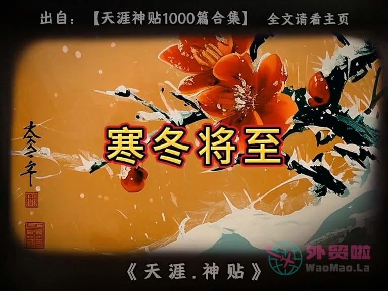 《寒冬将至》天涯神贴绝版视频合集181在线观看-外贸啦